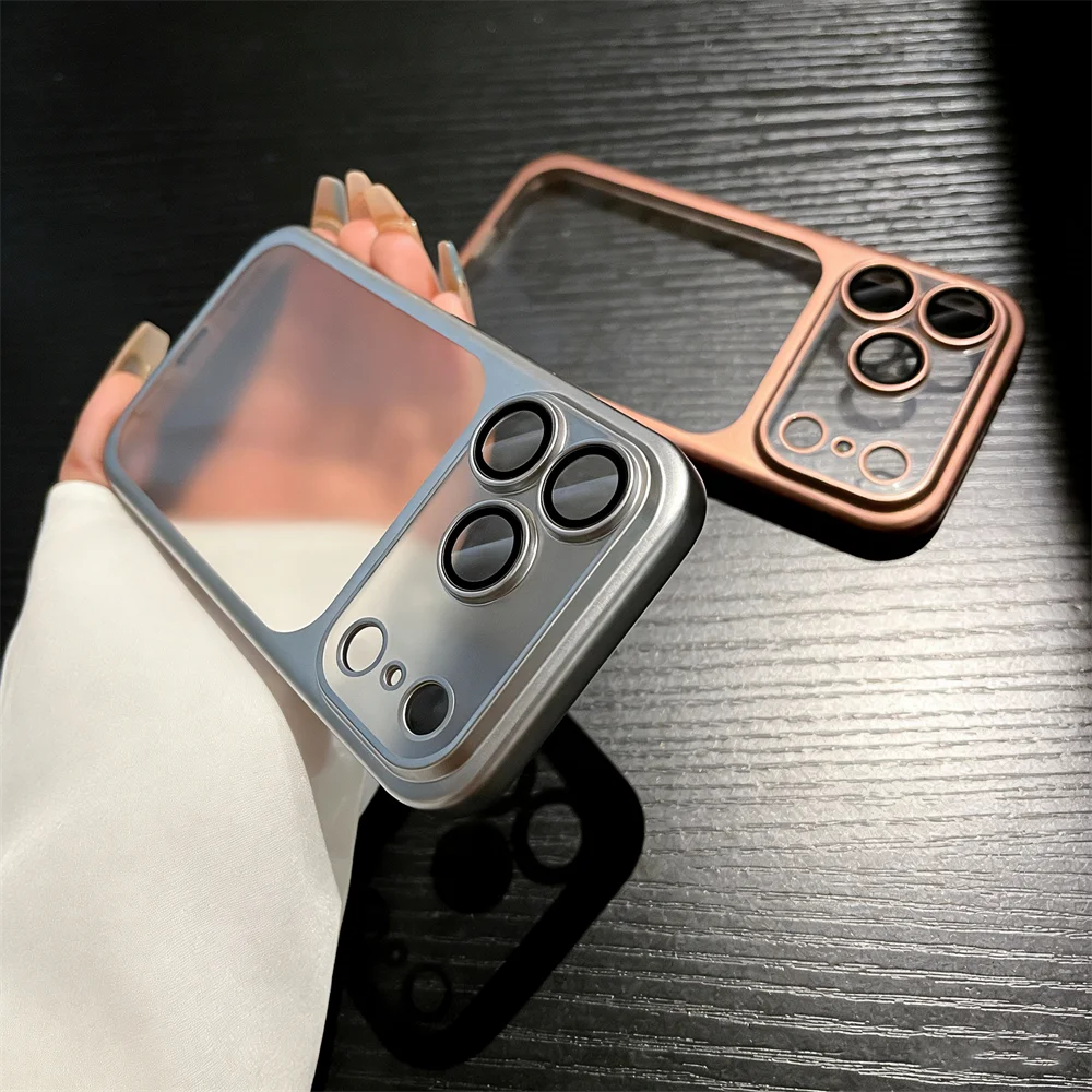 Ultradünne Matte iPhone Hülle mit Kameraschutz