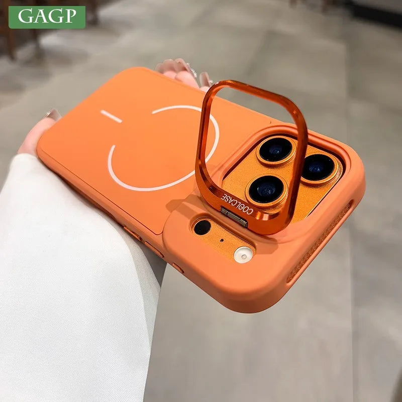 Magnetische iPhone 17 Pro Max Hülle mit Linsenständer