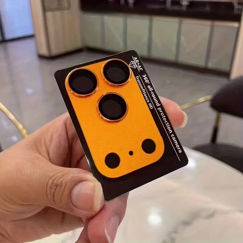 1 Stück Schutzfolie für iPhone 17 Pro Max/iPhone 17 Pro/17 Air Full Coverage Ultradünner Kameraobjektivschutz Metallrahmen