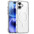 Original Magnetische Transparente Telefon Fall Für iPhone 17 Air 16 15 14 13 12 11 Pro Max Plus 16e E Magsafe Silikon Abdeckung Funda