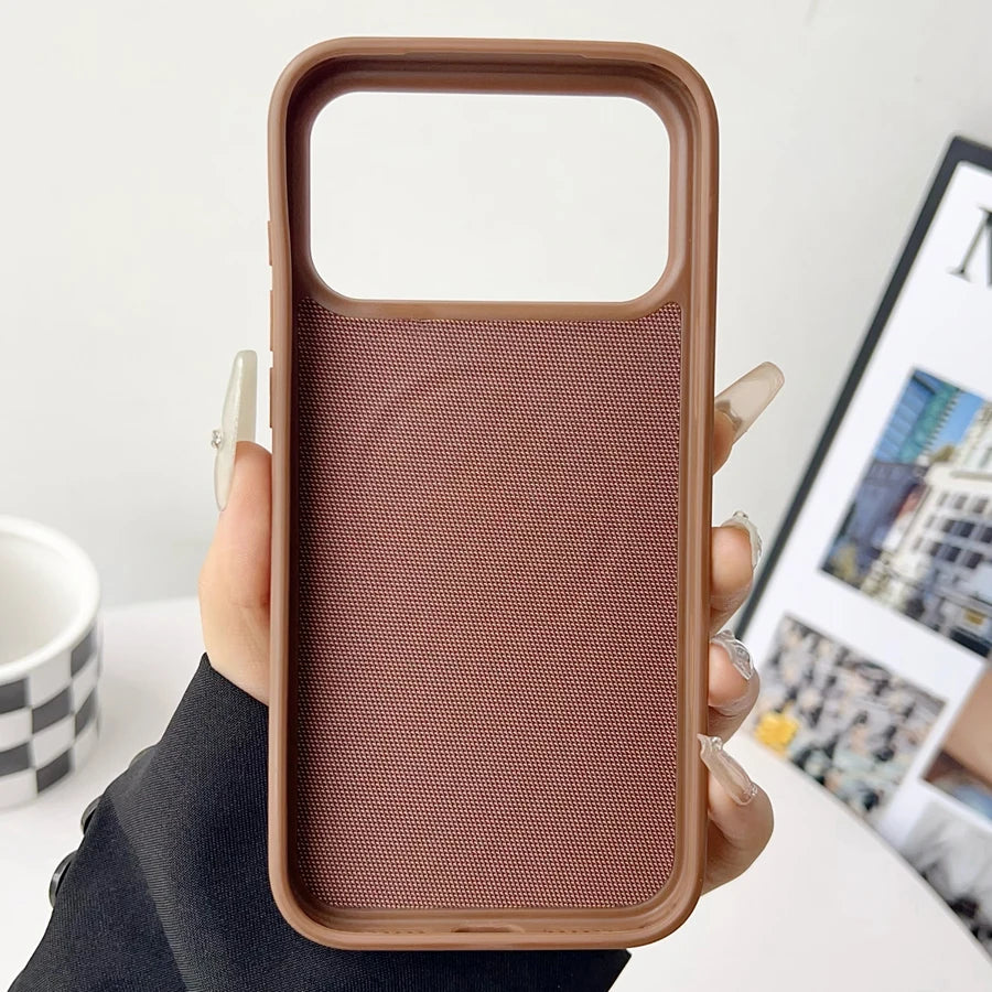 Hochwertige Original-Technologie, gewebte Hülle für iPhone 17, 16, 15, 14, 13, Pro Max 17, offiziell für Magsafe, magnetische Schutzabdeckung