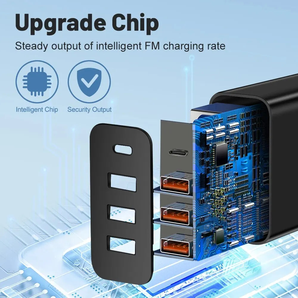 Insgesamt 20 W Multi Port Wand Ladegerät USB PD Adapter für Xiaomi iPhone 13 12 für Samsung Handy Stecker Aufladen