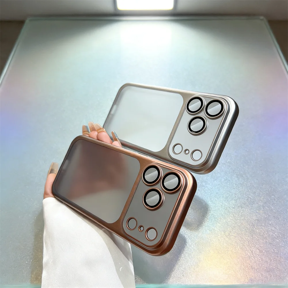 Ultradünne Matte iPhone Hülle mit Kameraschutz