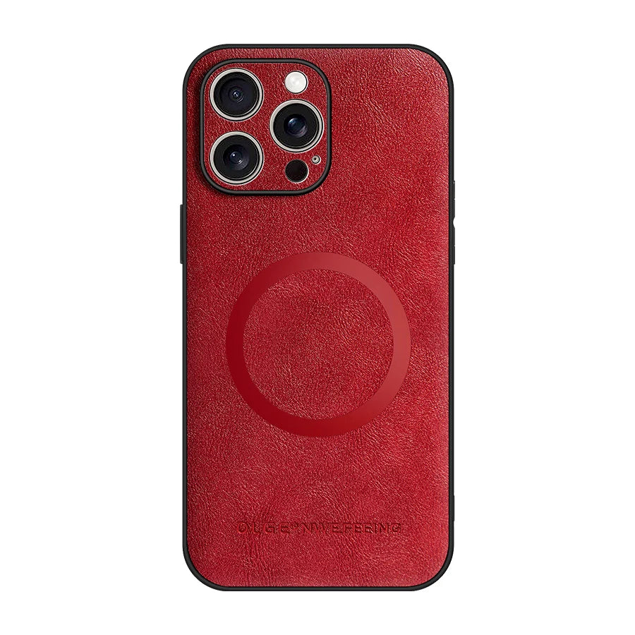 Luxuriöse MagSafe-Ledertasche für iPhone 17 Pro Max