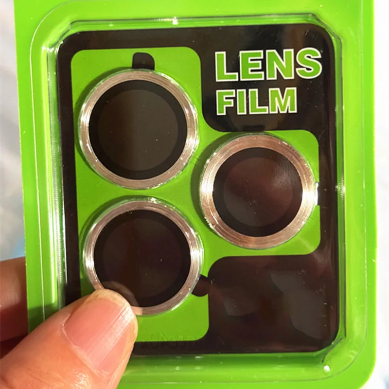 Matel Ring Kameraschutz für Apple iPhone 17 Pro 17 Pro Max Glas Kameraobjektivschutz 3D-Design Vollständige Abdeckung 1/2 Stk