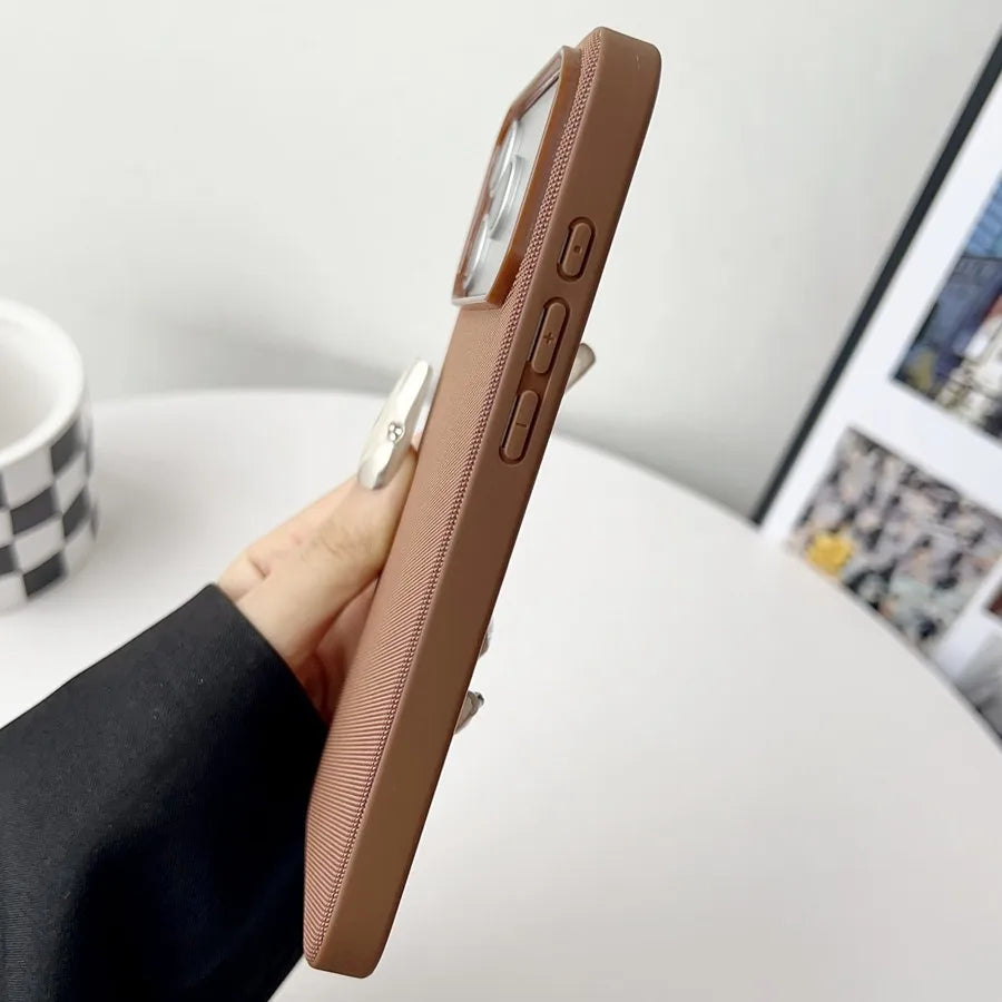 Hochwertige Original-Technologie, gewebte Hülle für iPhone 17, 16, 15, 14, 13, Pro Max 17, offiziell für Magsafe, magnetische Schutzabdeckung