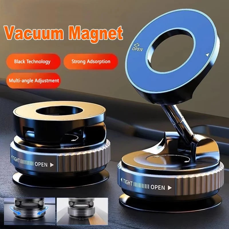 Für MagSafe Auto-Handyhalterung Saugnapf Vakuum Magnetischer Handyständer 360° °   Drehbarer und Faltbarer Saugnapf-Handyhalter Neu
