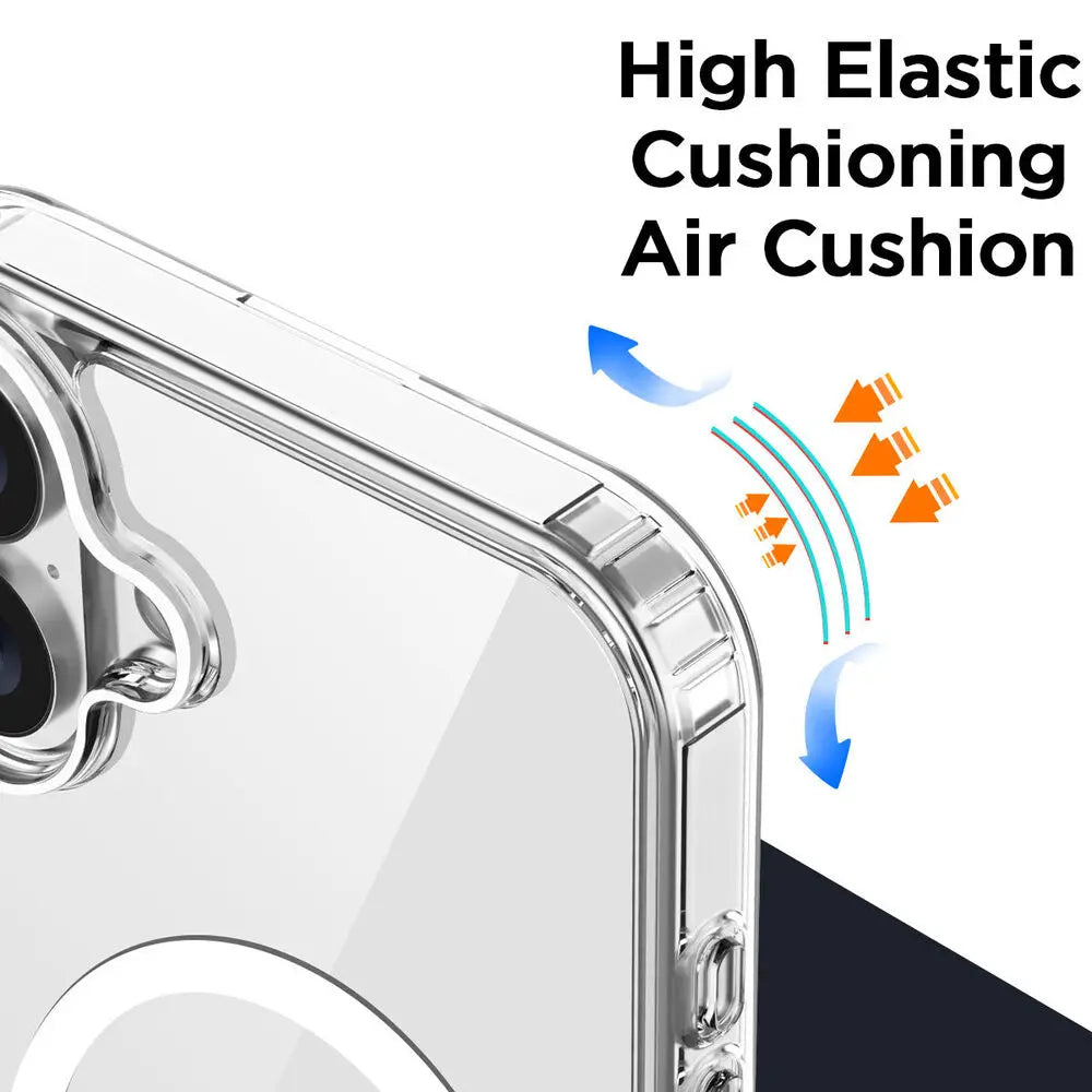 Original Magnetische Transparente Telefon Fall Für iPhone 17 Air 16 15 14 13 12 11 Pro Max Plus 16e E Magsafe Silikon Abdeckung Funda