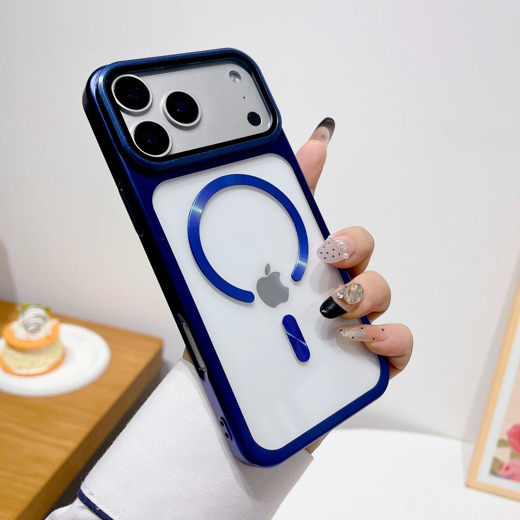 Stoßfeste, transparente Magnethülle für iPhone 17