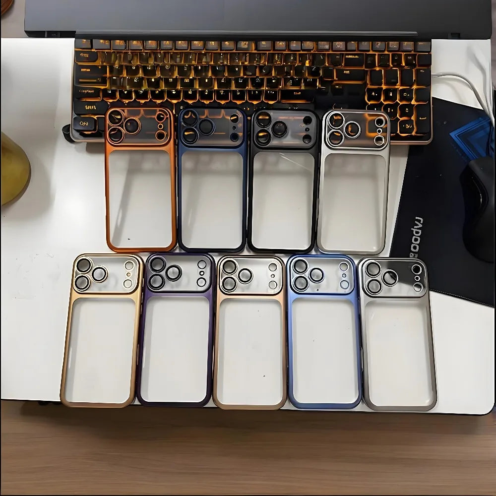 Ultradünne Matte iPhone Hülle mit Kameraschutz